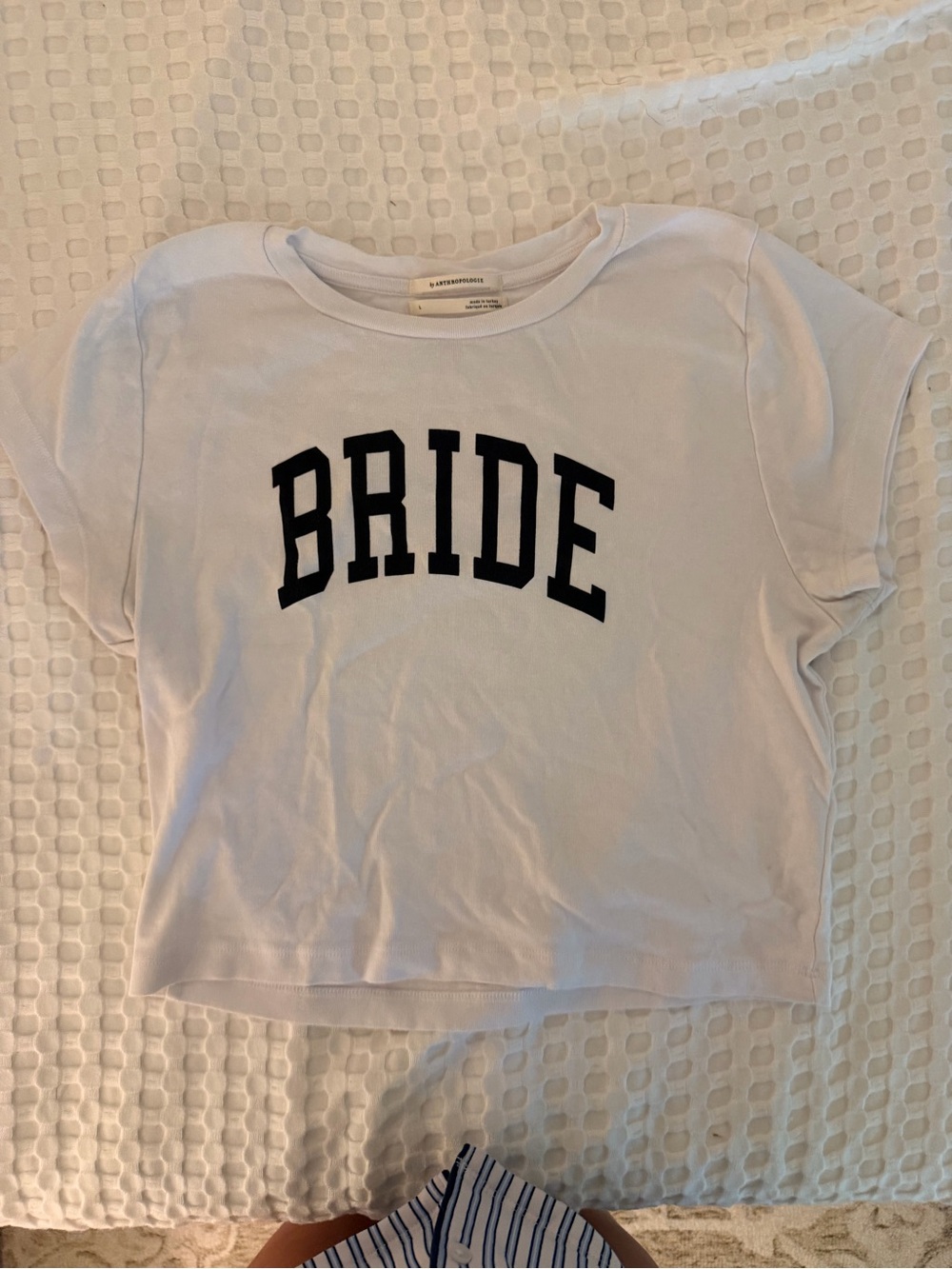 Anthropologie White 'Bride' Graphic Tee